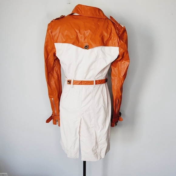 W118 by WALTER BAKER Orange Faux Leather Moto
Cotton Trench Coat - Picture 6 of 10